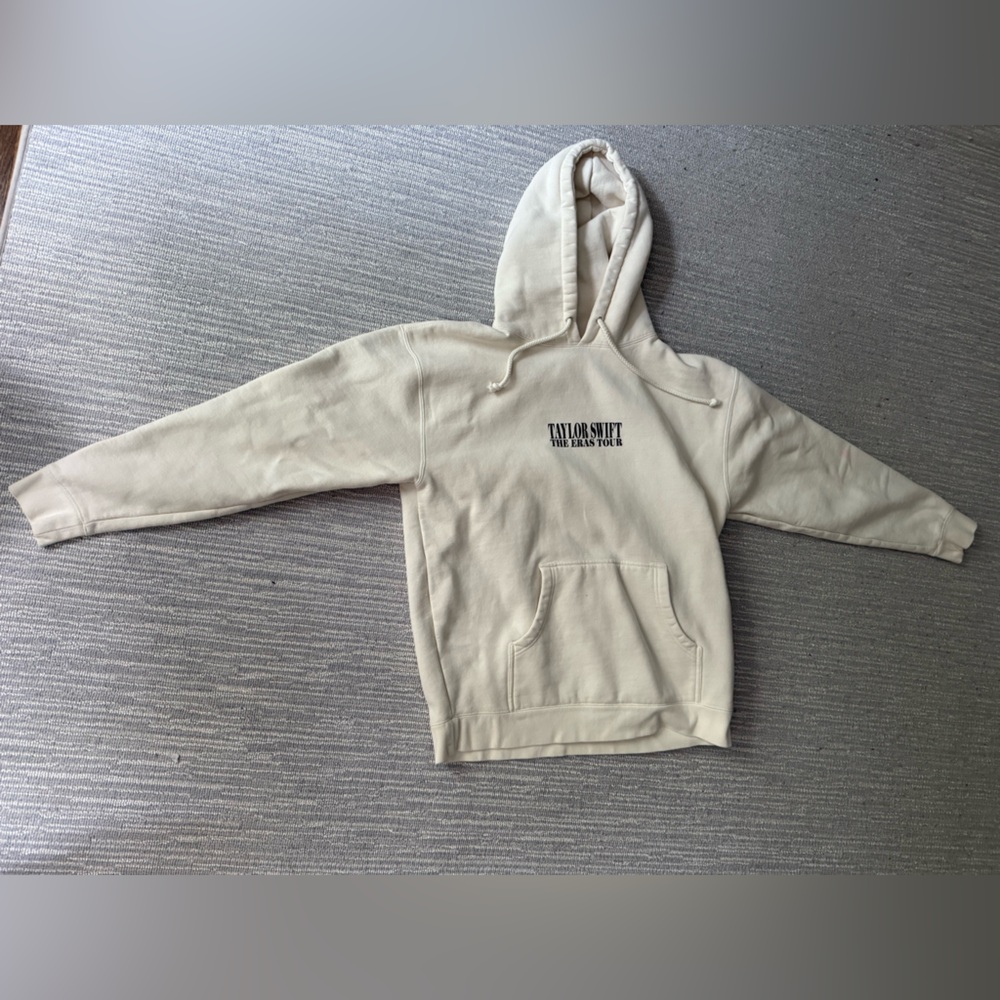 Taylor Swift Eras Tour Beige Hoodie size Large